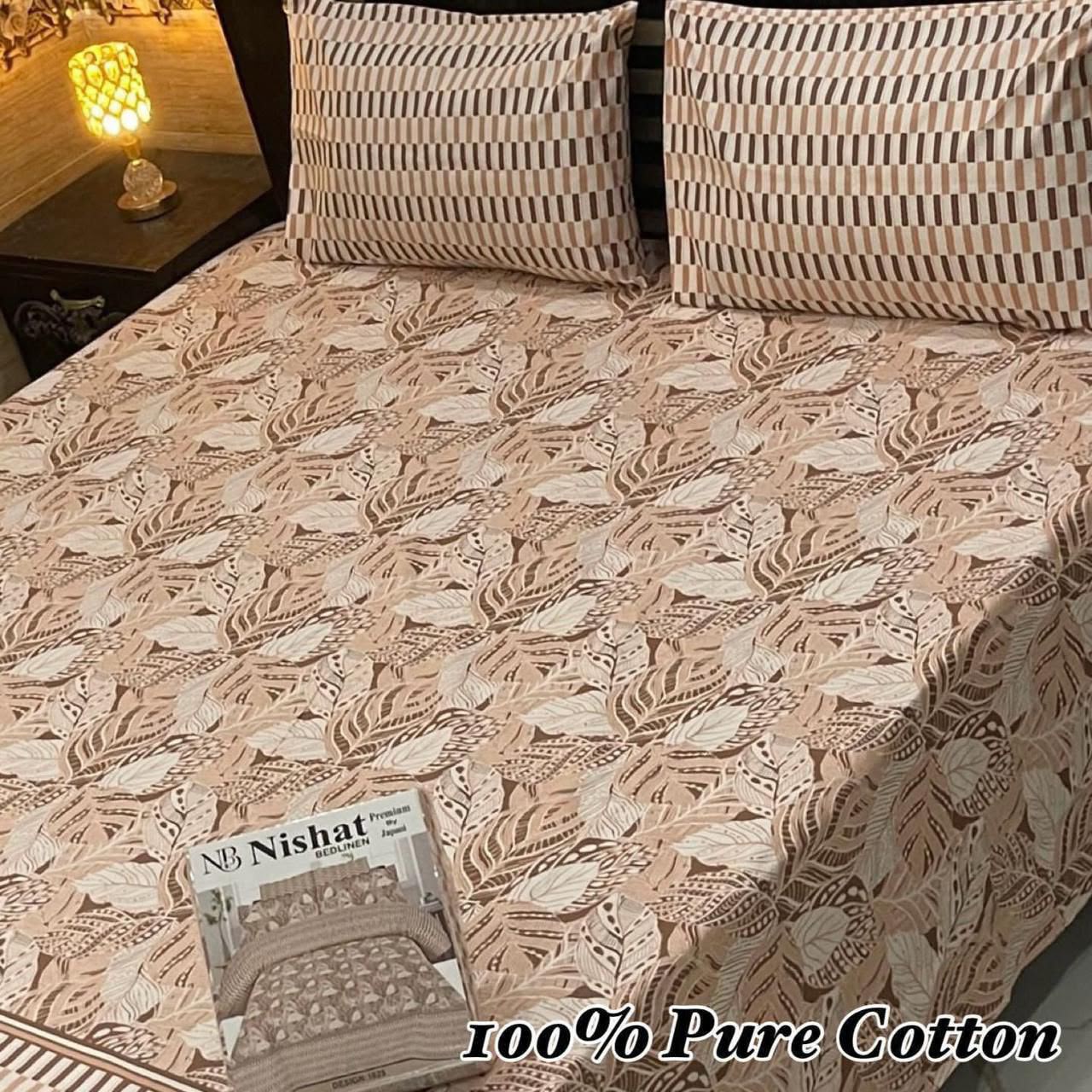 Printed Branded Pure Cotton Bedsheet Collection – King Size - Image 31