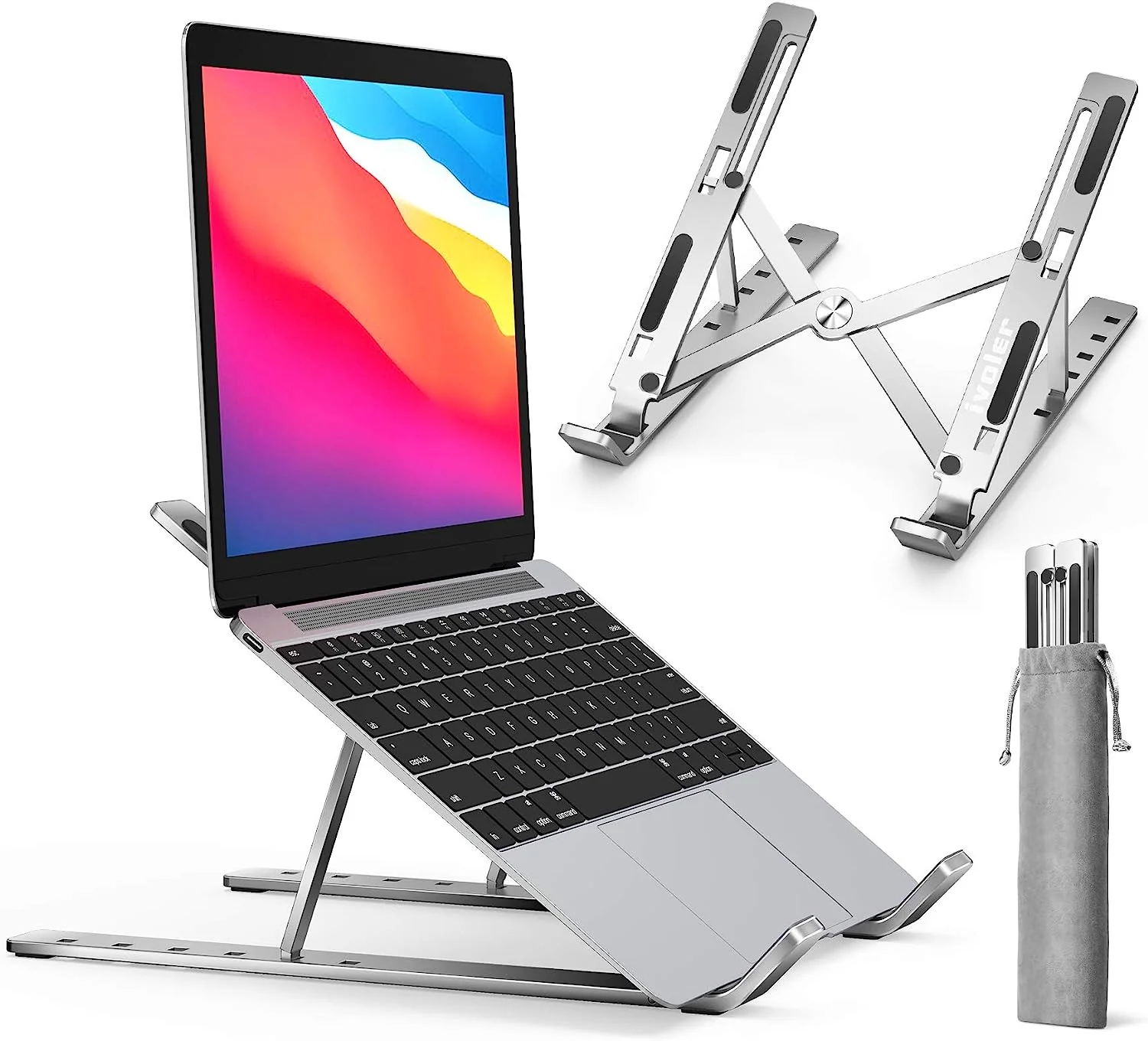 Aluminum Foldable Laptop Stand - Image 2