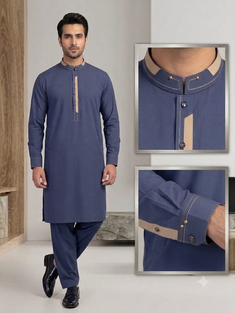 Men's Premium Embroidered Kurta Shalwar