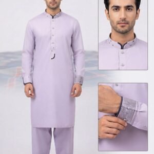 Light Lavender Premium Stitched Shalwar Kameez