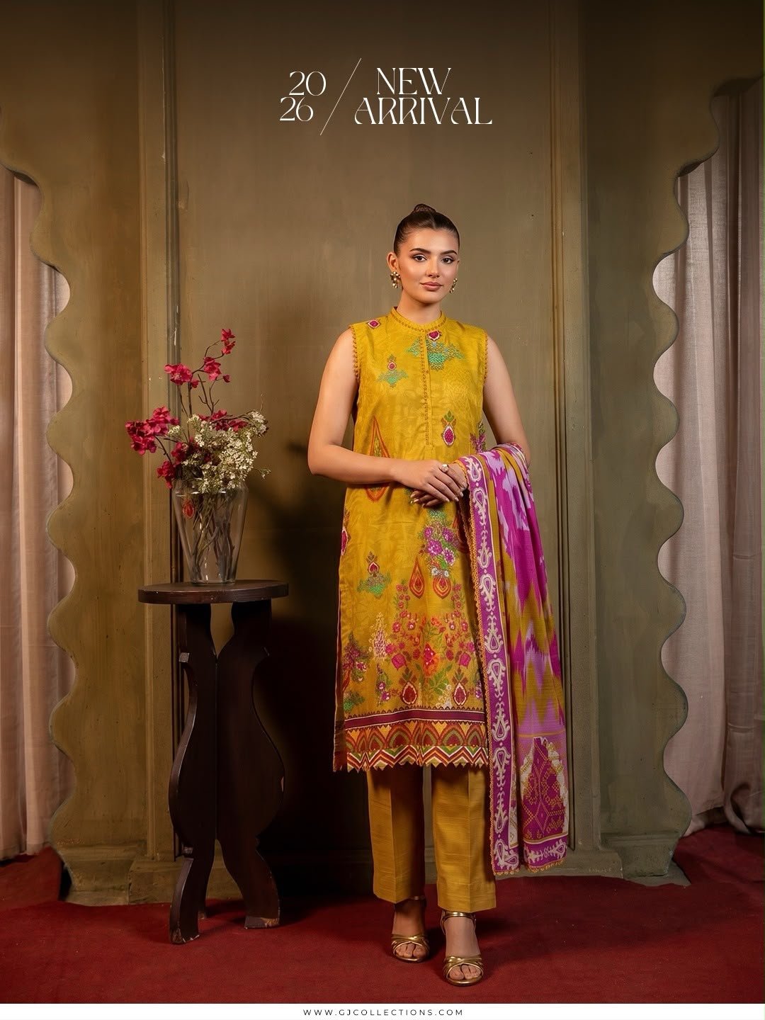 POPINN by GUL-JEE – Winter Collection 2026 | 3 Piece Khaddar Suit