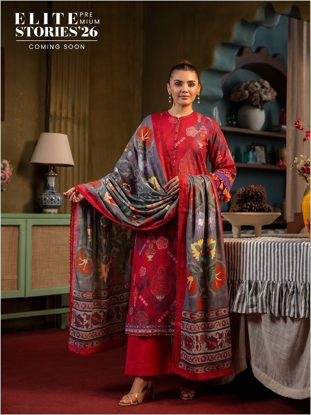POPINN by GUL-JEE – Winter Collection 2026 | 3 Piece Khaddar Suit