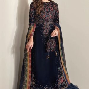 Jazmine Embroidered Velvet 3-Piece Suit